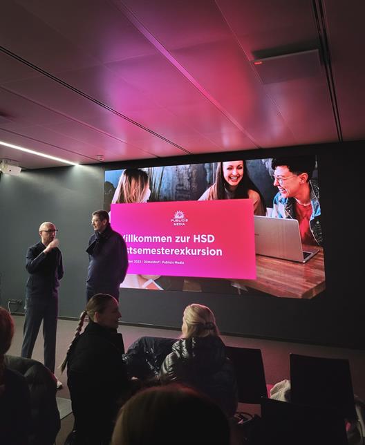 Excursion of the BKM study program to Publicis Media in Düsseldorf